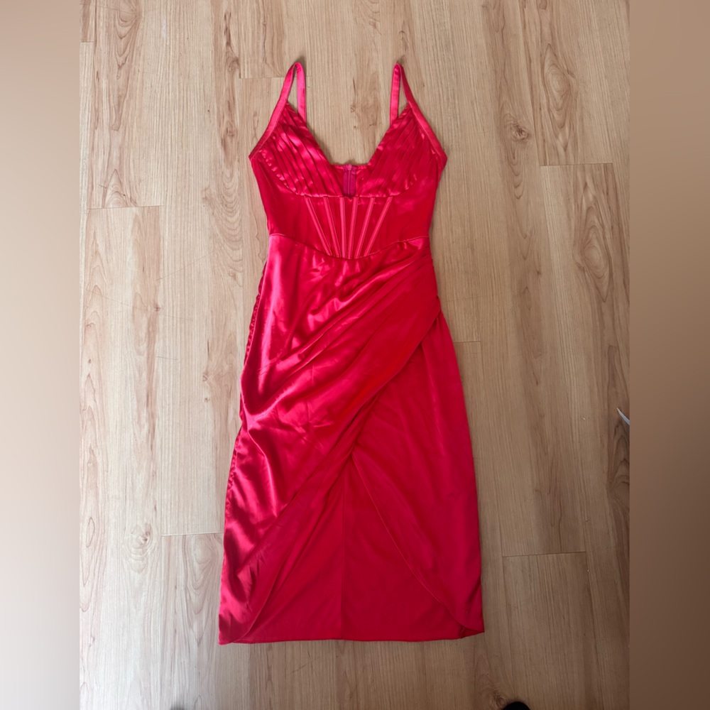 Elegant Red Women's Swim Dress